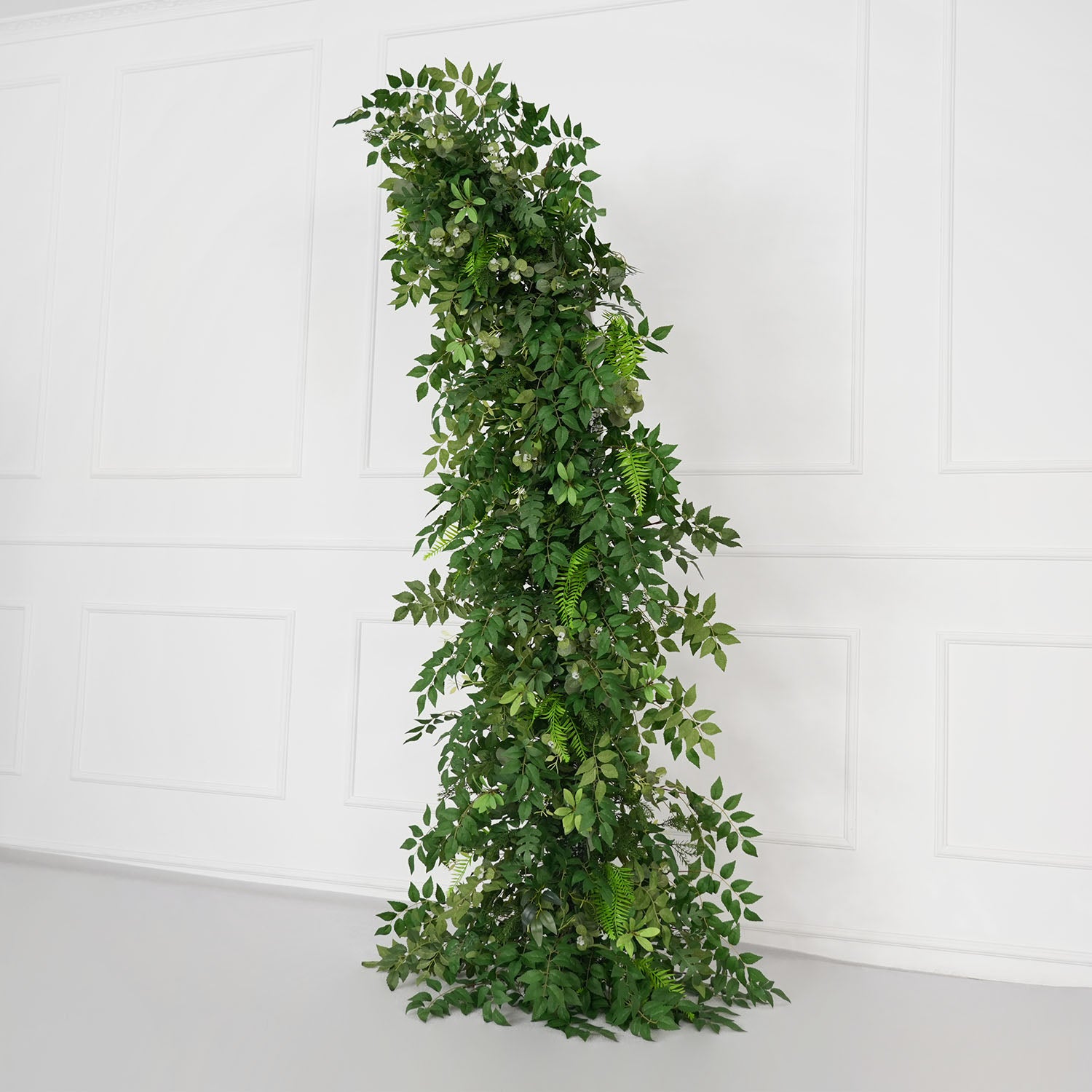 Uflower Green Leaf Horn Arch Wedding Party Backdrop Decor